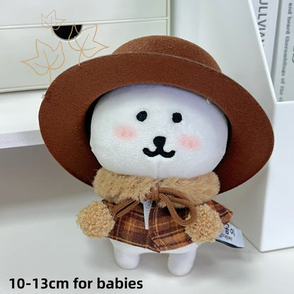 Cute Bear Doll Outfit Sets for 10-13cm Plush Toys