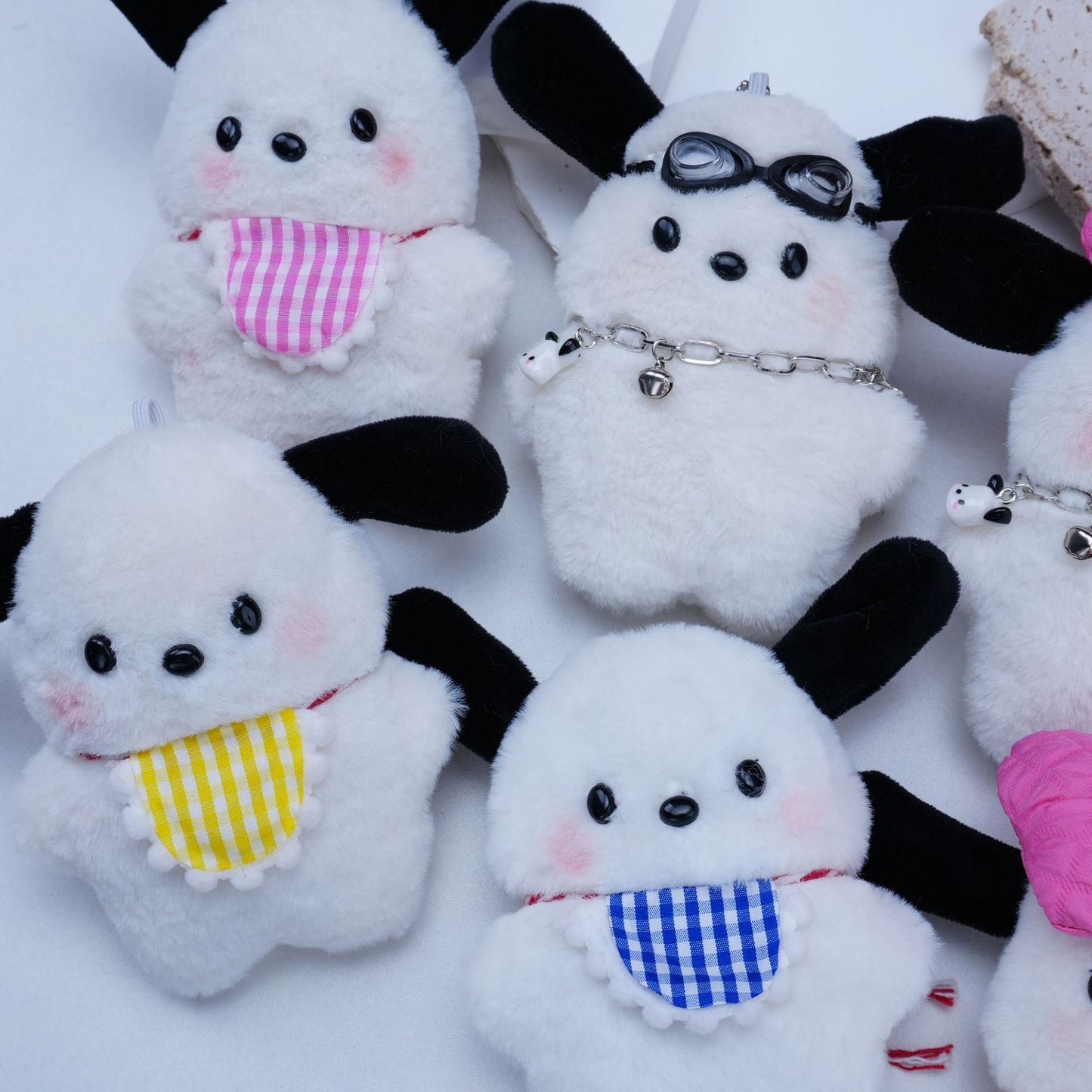 Cute Squeaky Pacha Dog Plush Doll Keychain Toy