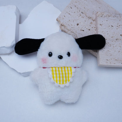 Cute Squeaky Pacha Dog Plush Doll Keychain Toy