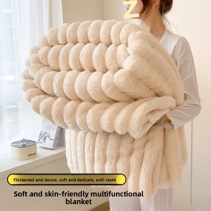 Winter Coral Fleece Blanket