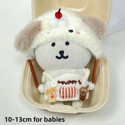 Cute Bear Doll Outfit Sets for 10-13cm Plush Toys