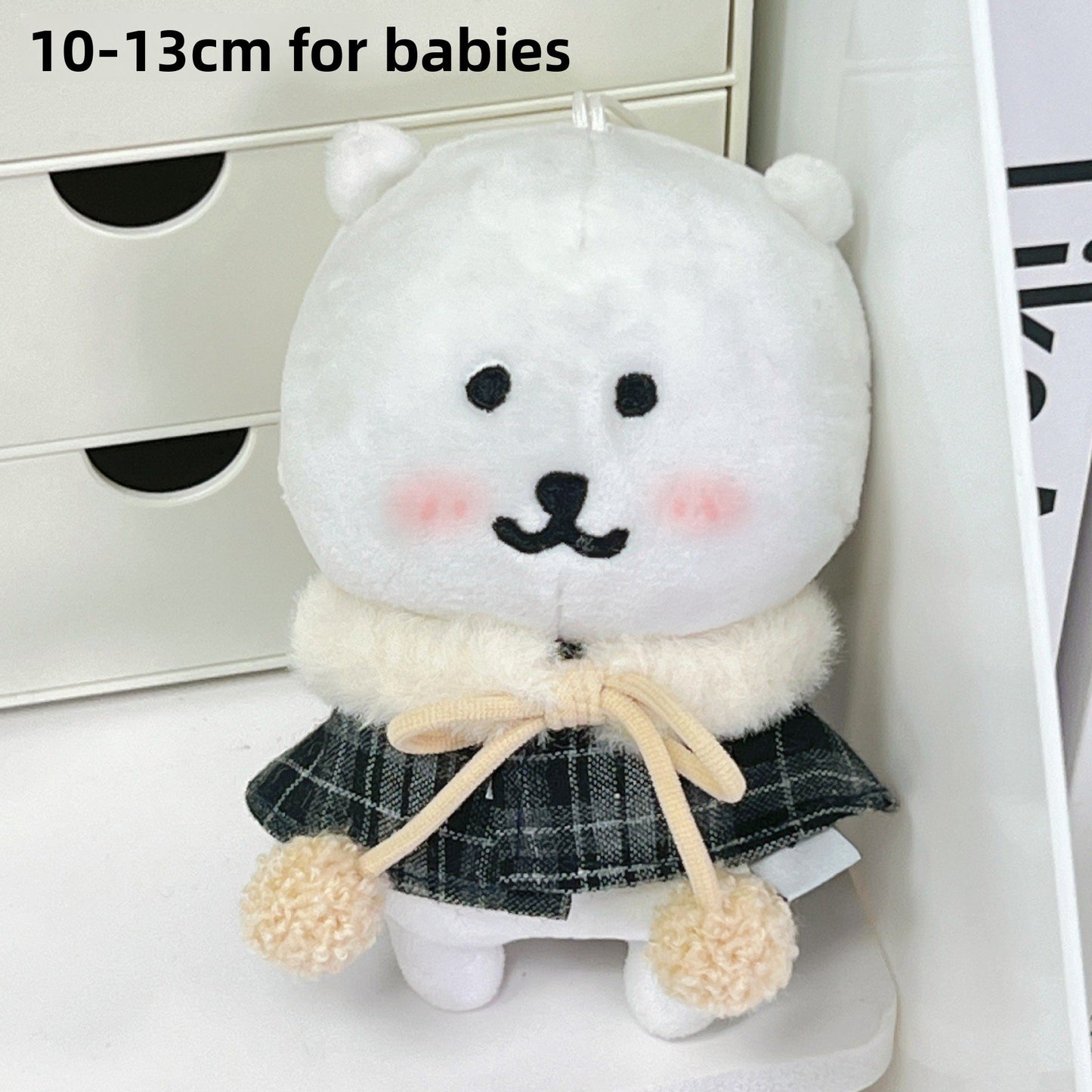 Cute Bear Doll Outfit Sets for 10-13cm Plush Toys