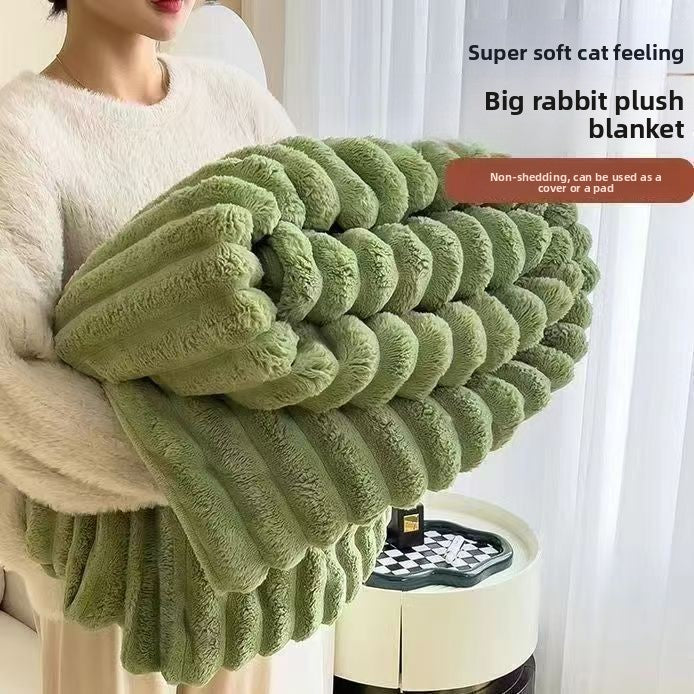 Winter Coral Fleece Blanket