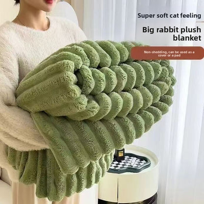 Winter Coral Fleece Blanket