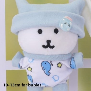 Cute Bear Doll Outfit Sets for 10-13cm Plush Toys