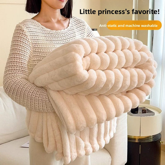 Winter Coral Fleece Blanket