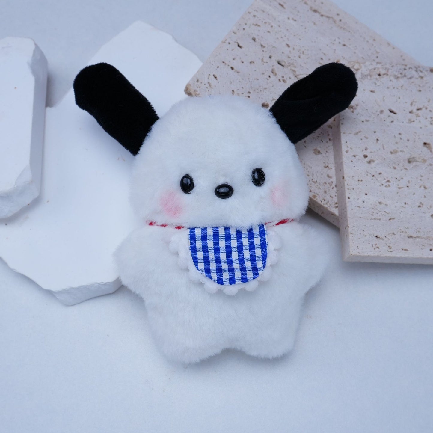 Cute Squeaky Pacha Dog Plush Doll Keychain Toy