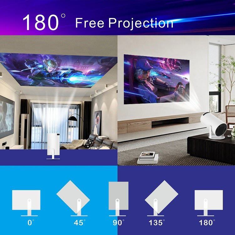 HY300Pro 4K Portable LCD Projector with Wireless Screen Mirroring