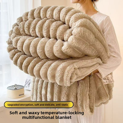 Winter Coral Fleece Blanket