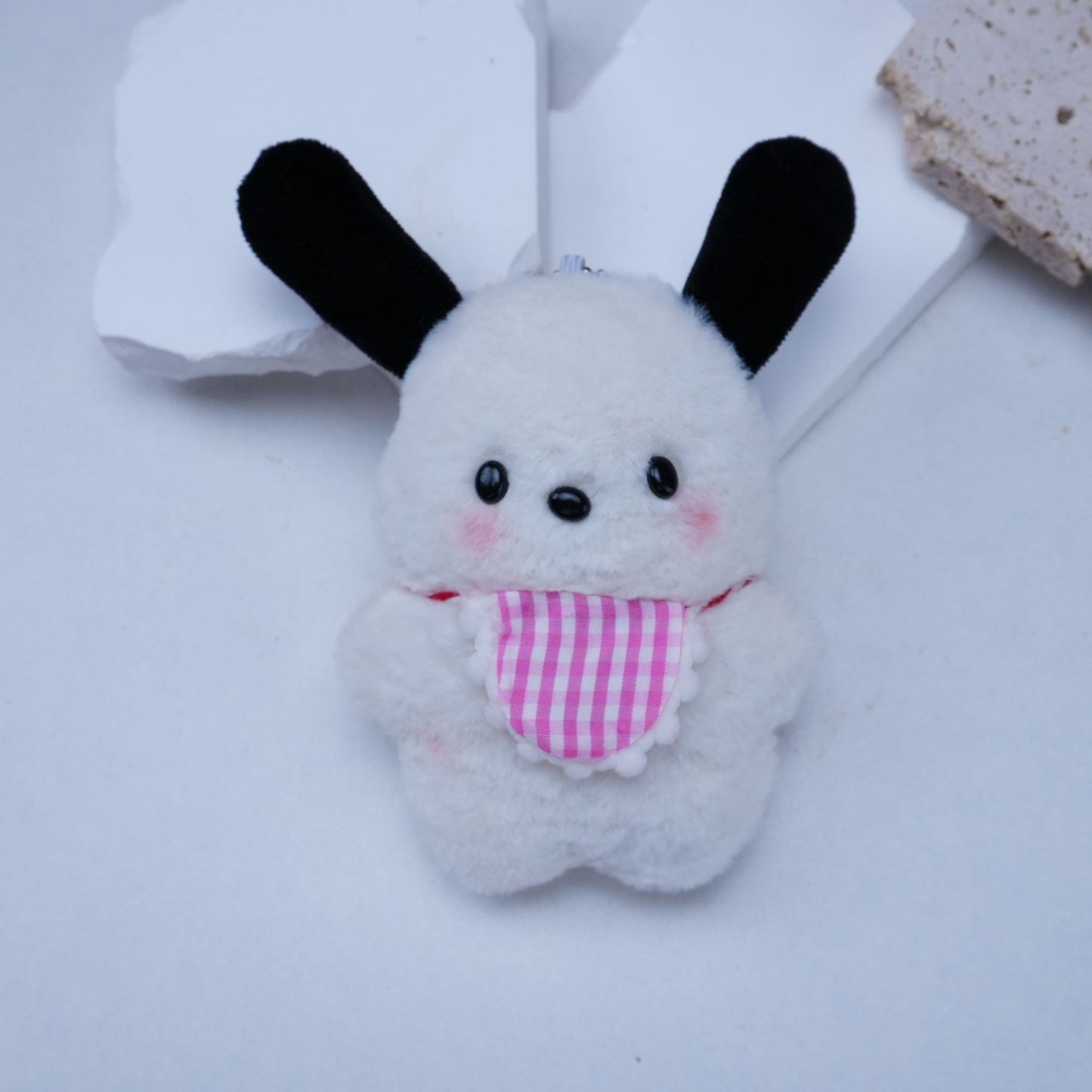 Cute Squeaky Pacha Dog Plush Doll Keychain Toy