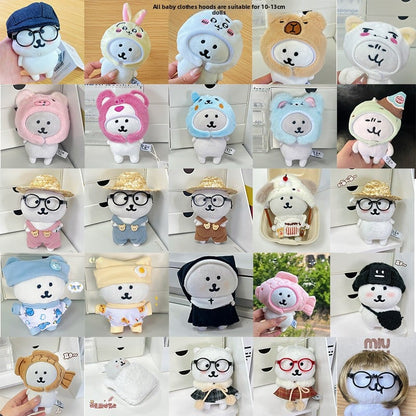 Cute Bear Doll Outfit Sets for 10-13cm Plush Toys
