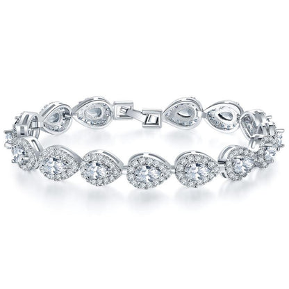 Water Drop Zircon Bracelet for Women