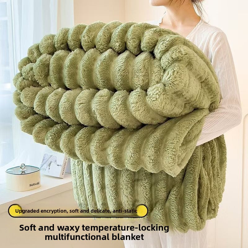 Winter Coral Fleece Blanket