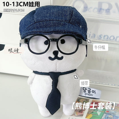 Cute Bear Doll Outfit Sets for 10-13cm Plush Toys